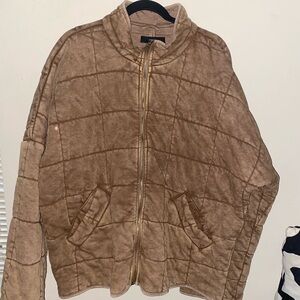 Forever 21 Tan Zip-Up Jacket